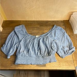 American Eagle Blue Crop top